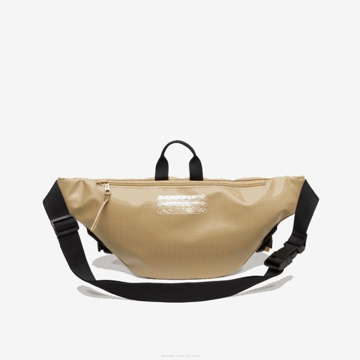 hombres Lacoste 6F241950 león negro m21 riñonera con logo estampado