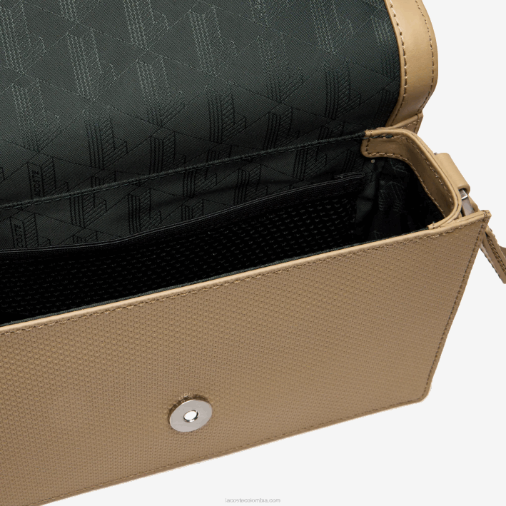 hombres Lacoste 6F241969 león l32 bolso de piel de becerro chantaco con cierre de solapa