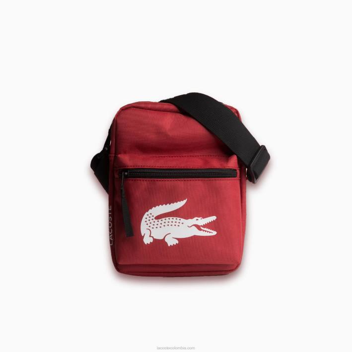 hombres Lacoste 6F241999 ciclismo rojo 984 bolsa de hombro de fibra reciclada hombres Lacoste 6F241999 ciclismo rojo 984 bolsa de hombro de fibra reciclada