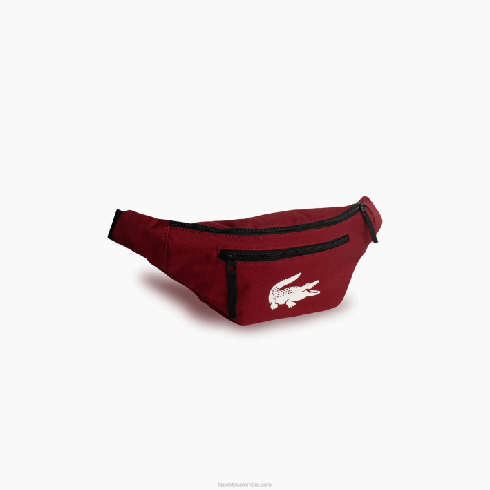 hombres Lacoste 6F242004 ciclismo rojo 984 riñonera de fibra reciclada