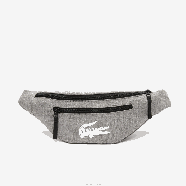 hombres Lacoste 6F242005 gris chino a39 riñonera de fibra reciclada hombres Lacoste 6F242005 gris chino a39 riñonera de fibra reciclada