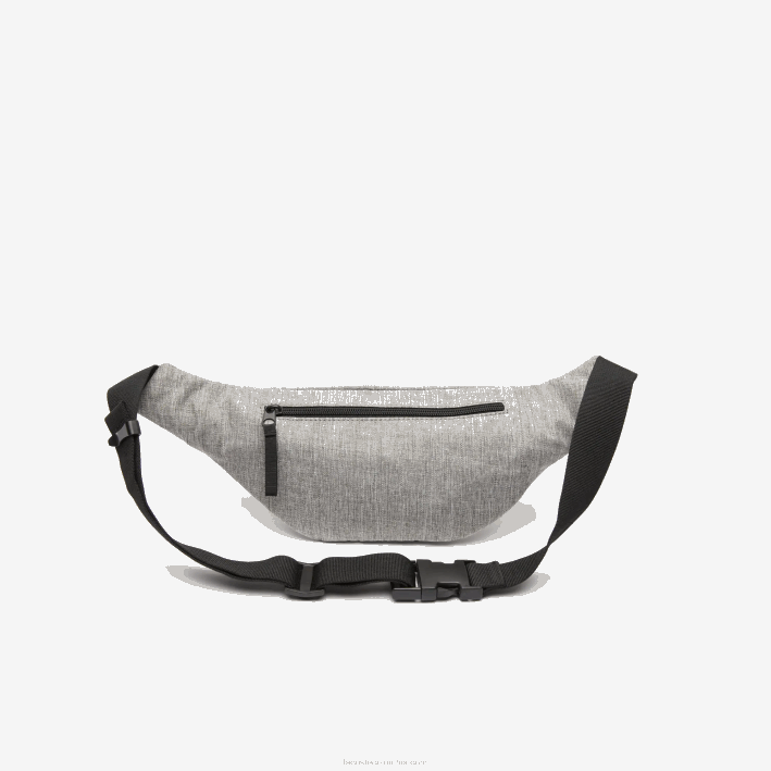 hombres Lacoste 6F242005 gris chino a39 riñonera de fibra reciclada