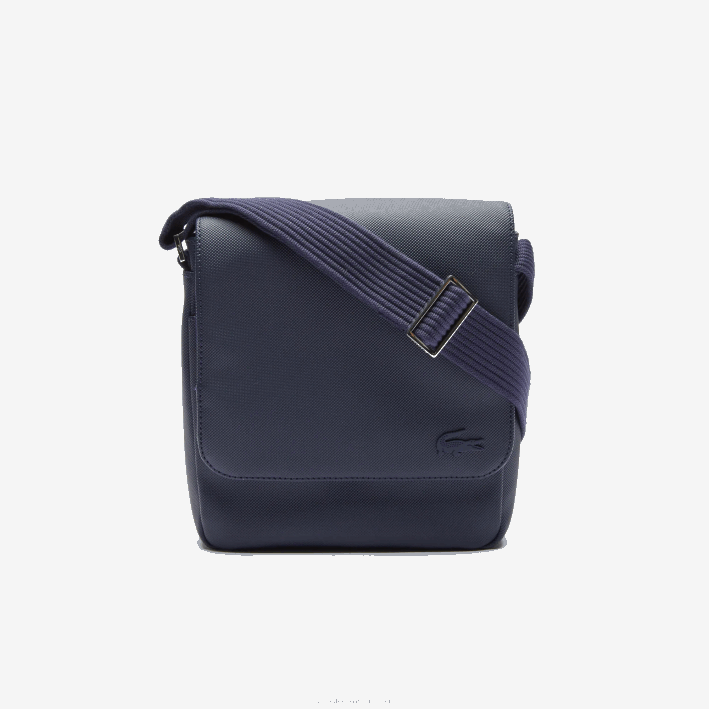 hombres Lacoste 6F242011 21 bolso clásico con solapa de petit piqué