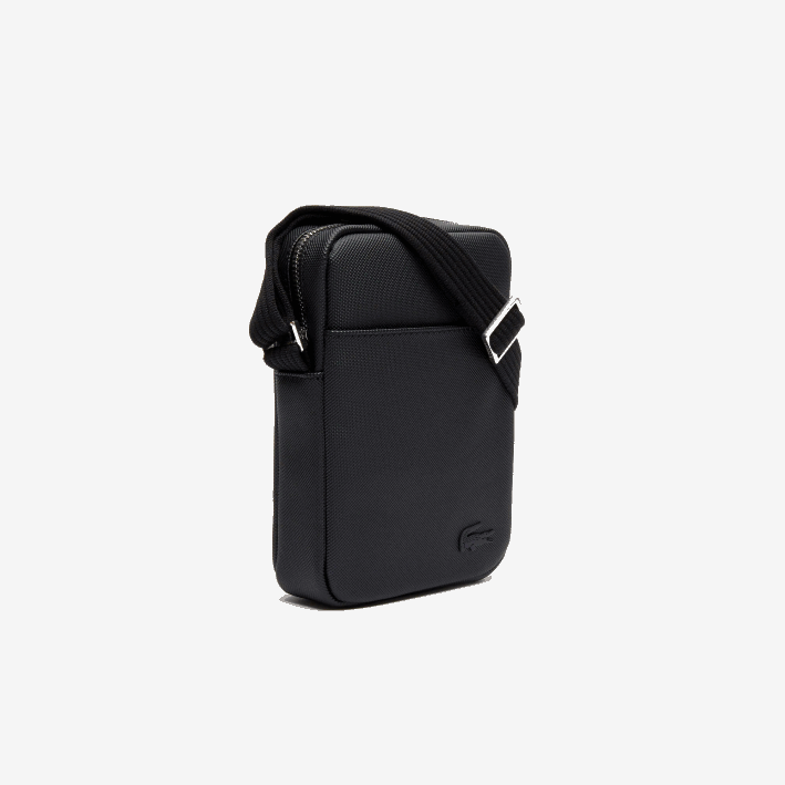 hombres Lacoste 6F242023 negro 000 bolso clásico de petit piqué con cremallera vertical