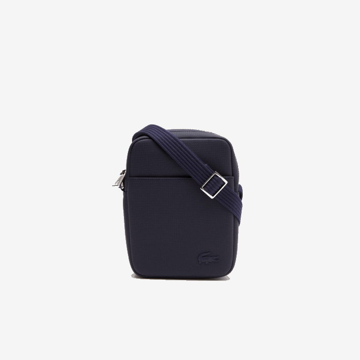 hombres Lacoste 6F242024 21 bolso clásico de petit piqué con cremallera vertical