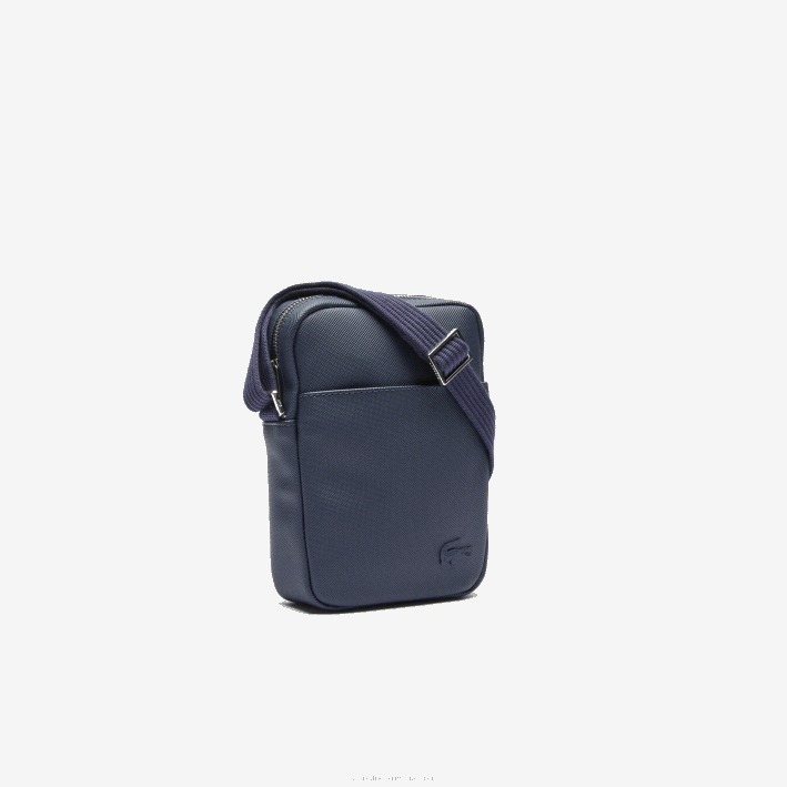 hombres Lacoste 6F242024 21 bolso clásico de petit piqué con cremallera vertical