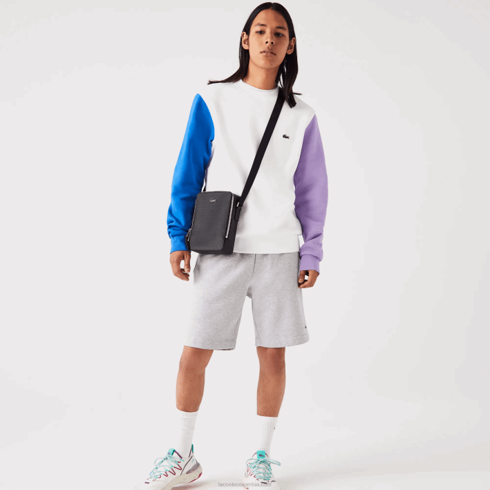 hombres Lacoste 6F242025 negro 000 bolso cámara vertical chantaco de piel cosida mate hombres Lacoste 6F242025 negro 000 bolso cámara vertical chantaco de piel cosida mate