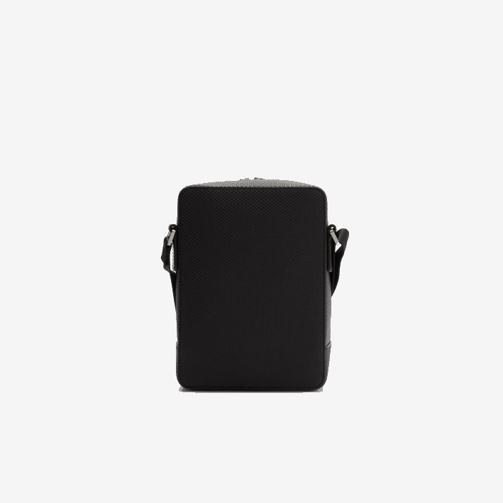 hombres Lacoste 6F242025 negro 000 bolso cámara vertical chantaco de piel cosida mate