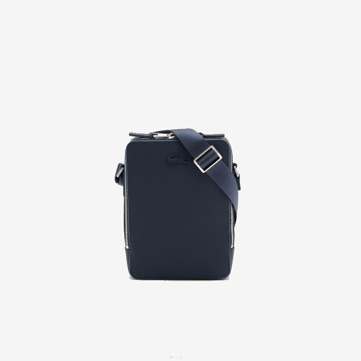 hombres Lacoste 6F242026 marina 166 argentina k39 bolso cámara vertical chantaco de piel cosida mate