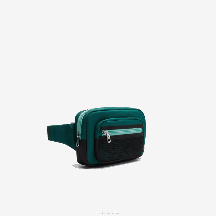 hombres Lacoste 6F242040 swing vert 132 espirulina h47 l outfit riñonera de lona con detalles en contraste