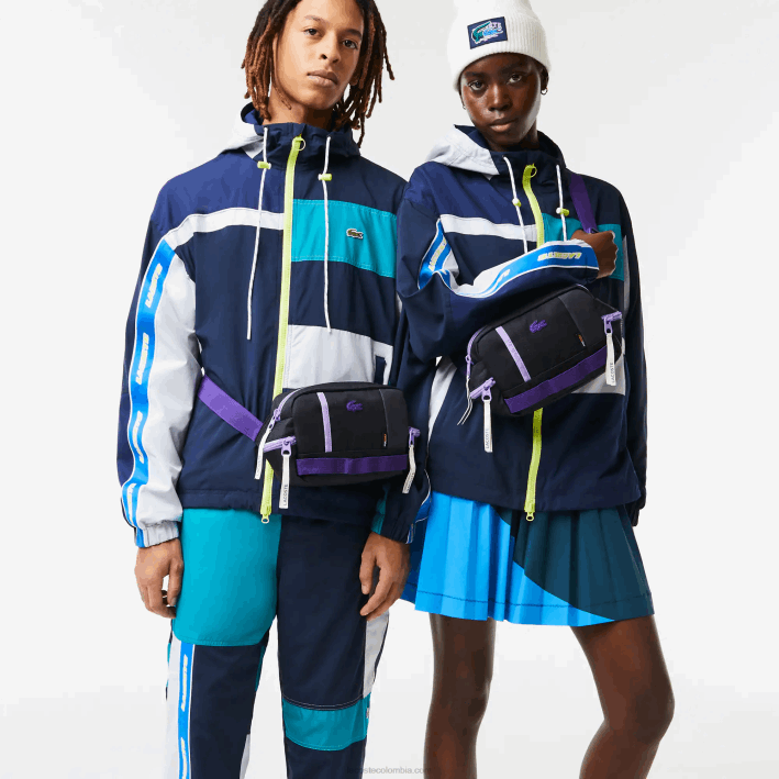 hombres Lacoste 6F242088 noir samui neva farine k96 bolso con diseño colour block hombres Lacoste 6F242088 noir samui neva farine k96 bolso con diseño colour block