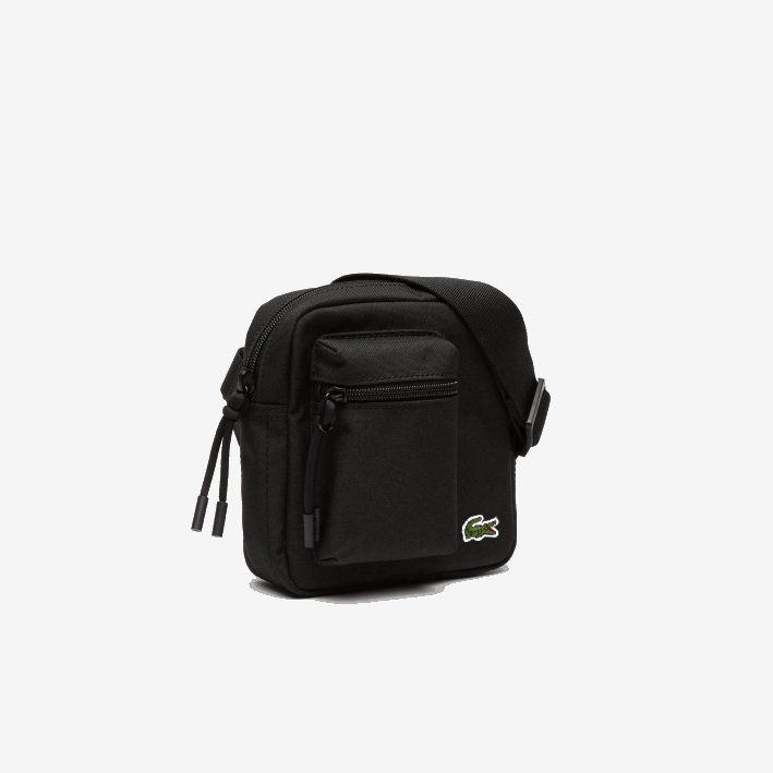 hombres Lacoste 6F242091 991 bolso cámara ajustable con cremallera en el hombro