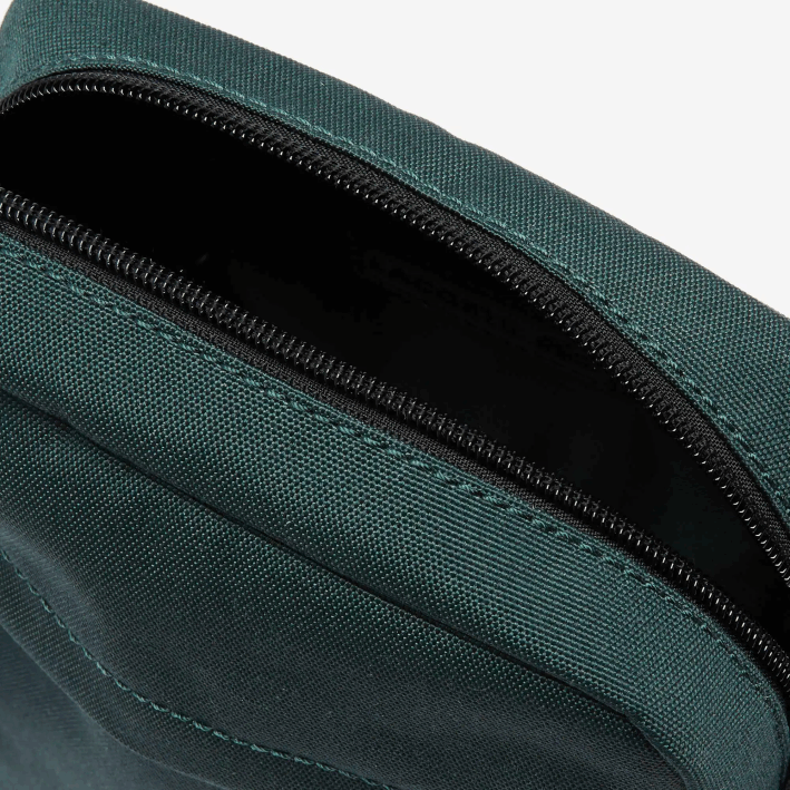 hombres Lacoste 6F242119 plumaje negro g81 bolso multiusos vertical de lona neocroc