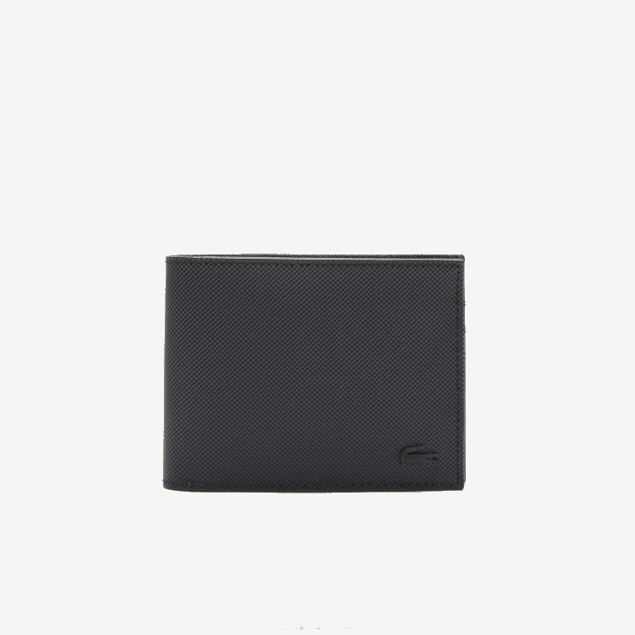 hombres Lacoste 6F242020 negro 000 cartera clásica para seis tarjetas de petit piqué hombres Lacoste 6F242020 negro 000 cartera clásica para seis tarjetas de petit piqué