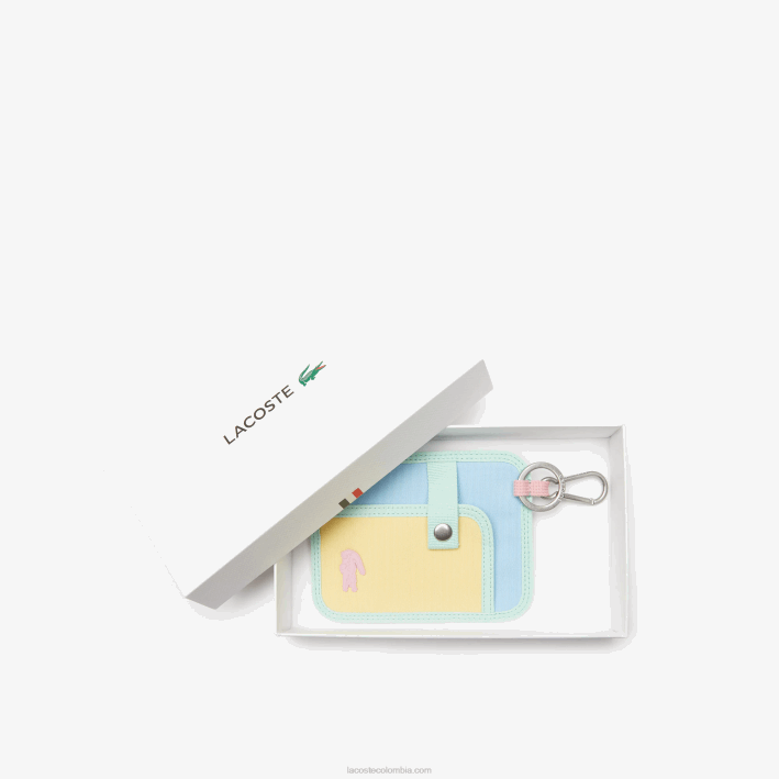 hombres Lacoste 6F242048 napolitain panorama serin j61 cartera neocroc de lona con bloques de color