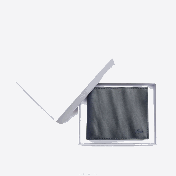 hombres Lacoste 6F242059 21 cartera tres tarjetas clásica de petit piqué