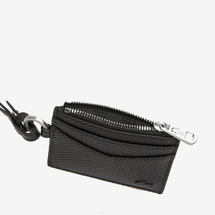 hombres Lacoste 6F242130 negro 000 tarjetero con mosquetón