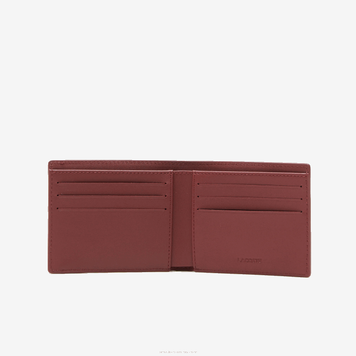 hombres Lacoste 6F242131 arándano celosie k92 billetera con bloques de color y estampado lcst