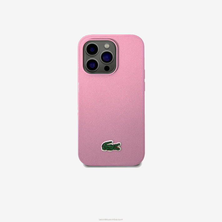 hombres Lacoste 6F242215 parme m33 funda iphone 14 pro max efecto petit pique hombres Lacoste 6F242215 parme m33 funda iphone 14 pro max efecto petit pique