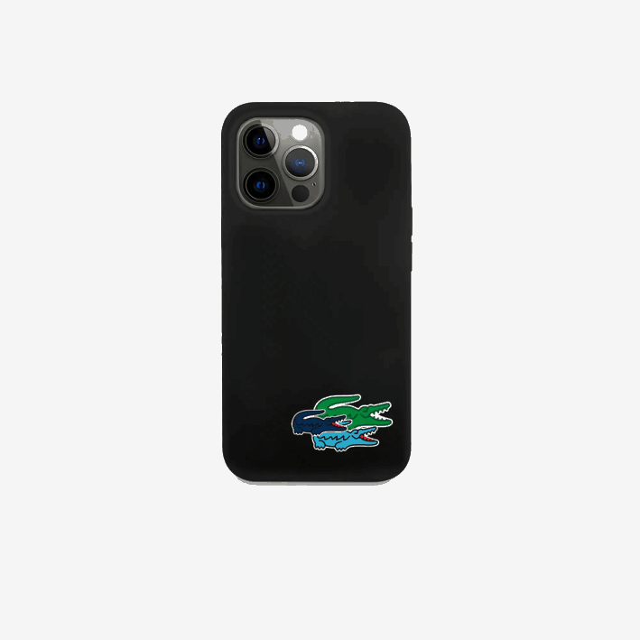 hombres Lacoste 6F242216 blanco 000 funda de silicona para iphone 14 pro max