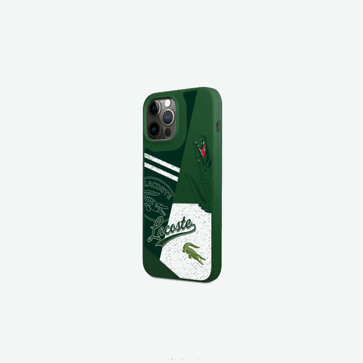 hombres Lacoste 6F242217 vert 132 b01 funda para iphone 14 pro con estampado patchwork