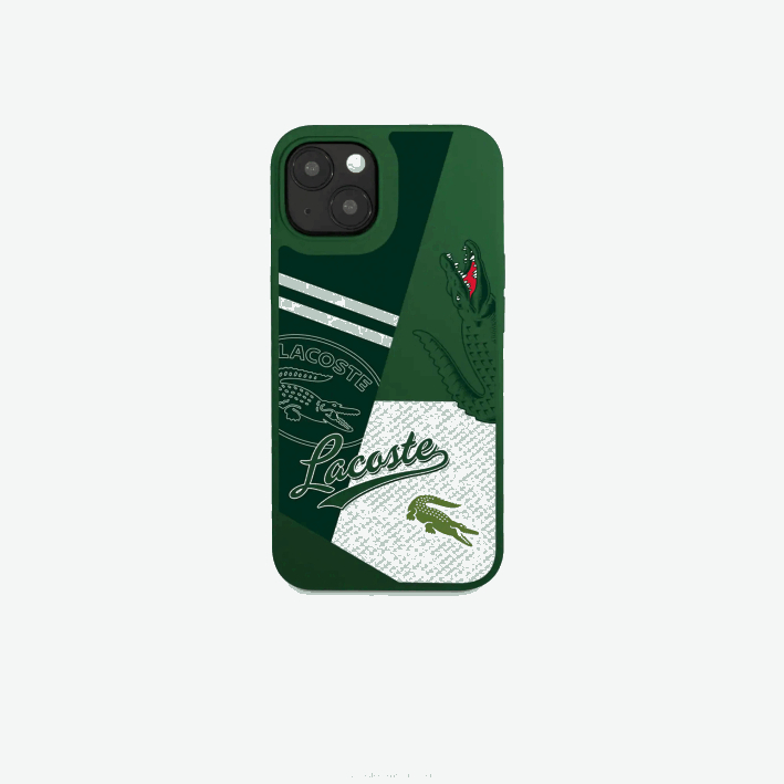 hombres Lacoste 6F242222 vert 132 b01 funda para iphone 14 plus con estampado patchwork hombres Lacoste 6F242222 vert 132 b01 funda para iphone 14 plus con estampado patchwork