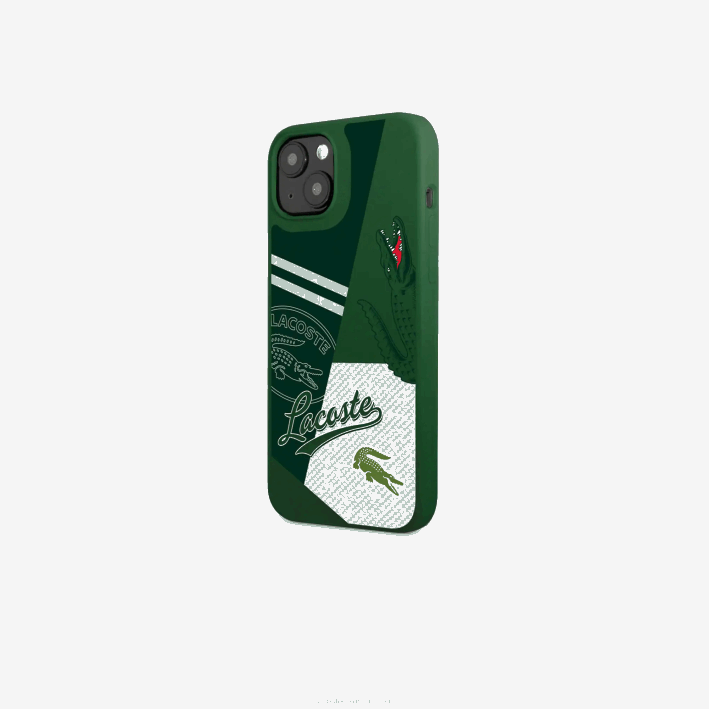 hombres Lacoste 6F242222 vert 132 b01 funda para iphone 14 plus con estampado patchwork