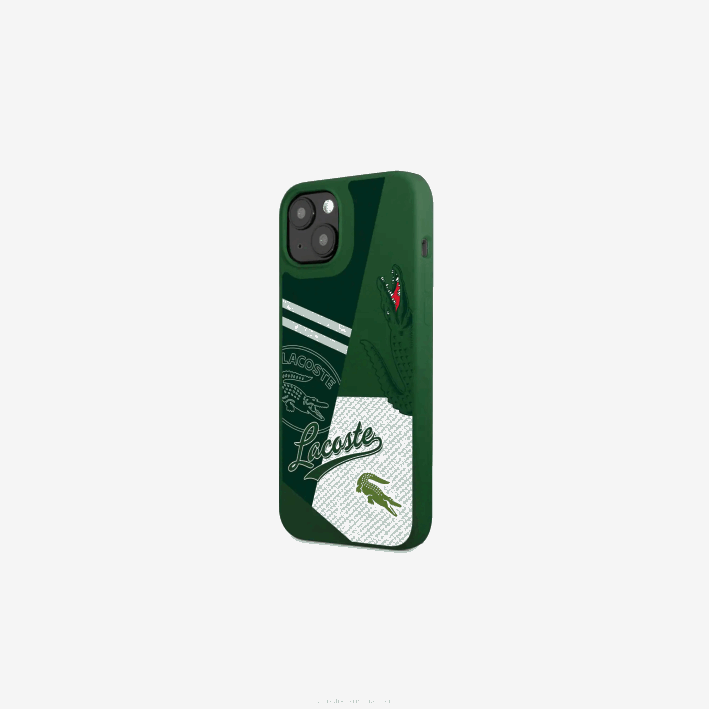 hombres Lacoste 6F242224 vert 132 b01 funda para iphone 14 con estampado patchwork