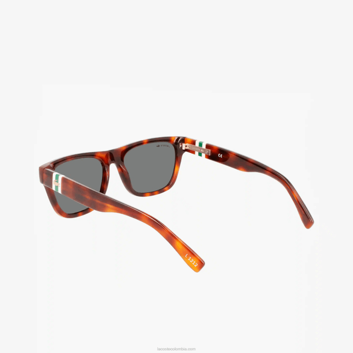 hombres Lacoste 6F242183 la habana 240 gafas de sol estilo escamas rectangulares de acetato l.12.12