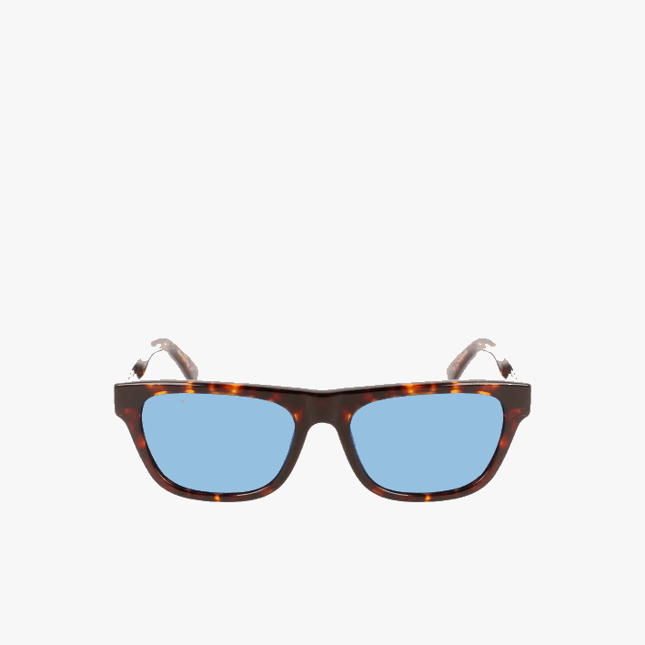 hombres Lacoste 6F242184 habana mate 230 gafas de sol estilo escamas rectangulares de acetato l.12.12