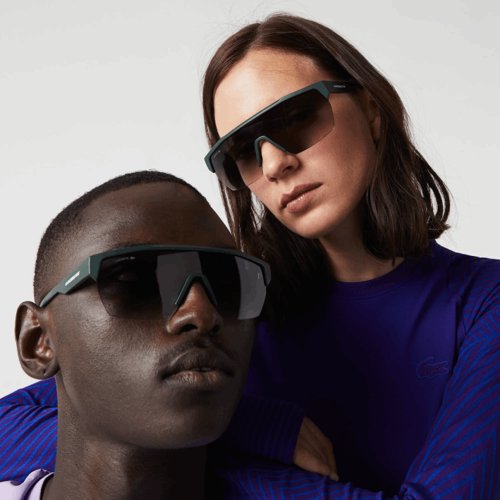 hombres Lacoste 6F242349 verde mate 301 gafas de sol activas