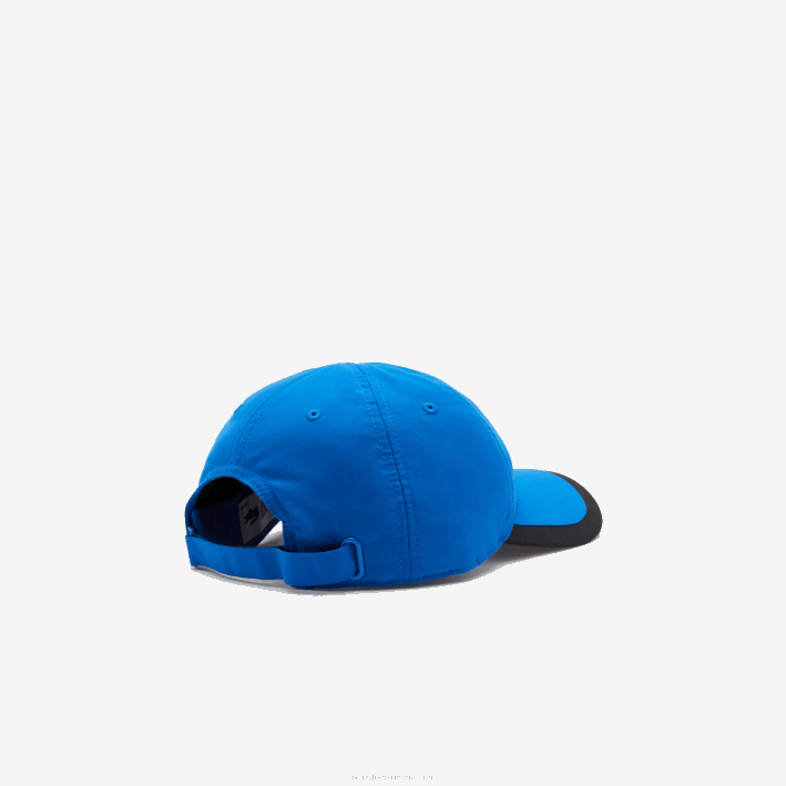 hombres Lacoste 6F241933 azul negro 6j4 gorra deportiva ligera con borde en contraste