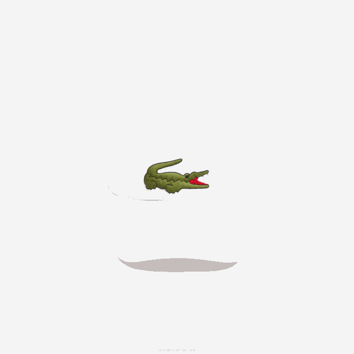 hombres Lacoste 6F242139 blanco 001 gorra de sarga de algodón orgánico ajustable