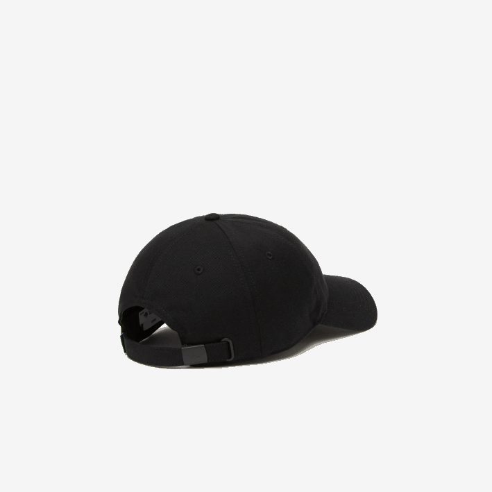 hombres Lacoste 6F242140 negro 031 gorra de sarga de algodón orgánico ajustable