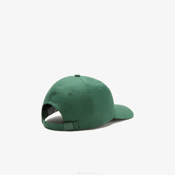 hombres Lacoste 6F242147 verde 132 gorra con parche de cocodrilo