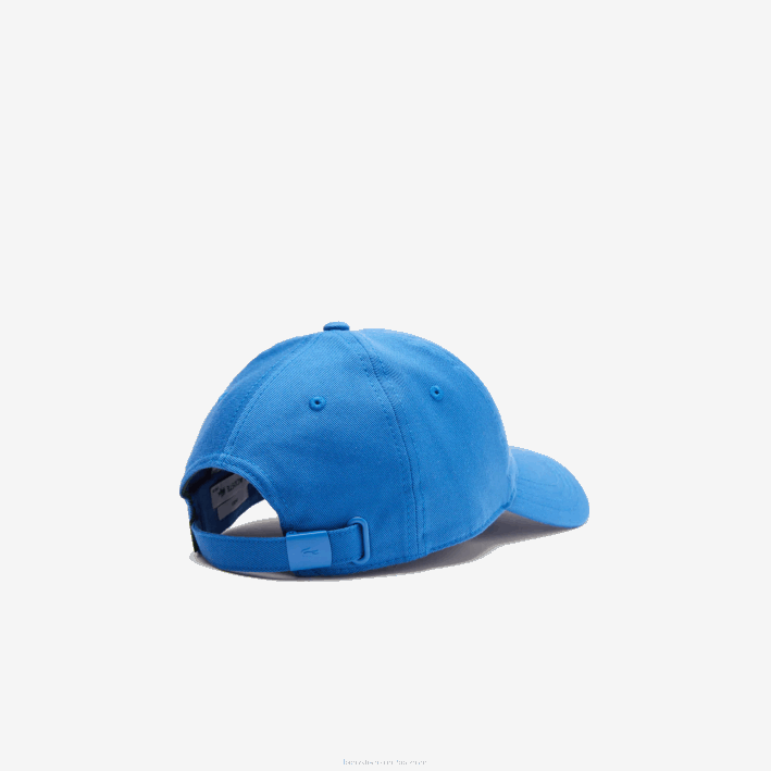 hombres Lacoste 6F242148 kxb azul gorra de sarga de algodón orgánico