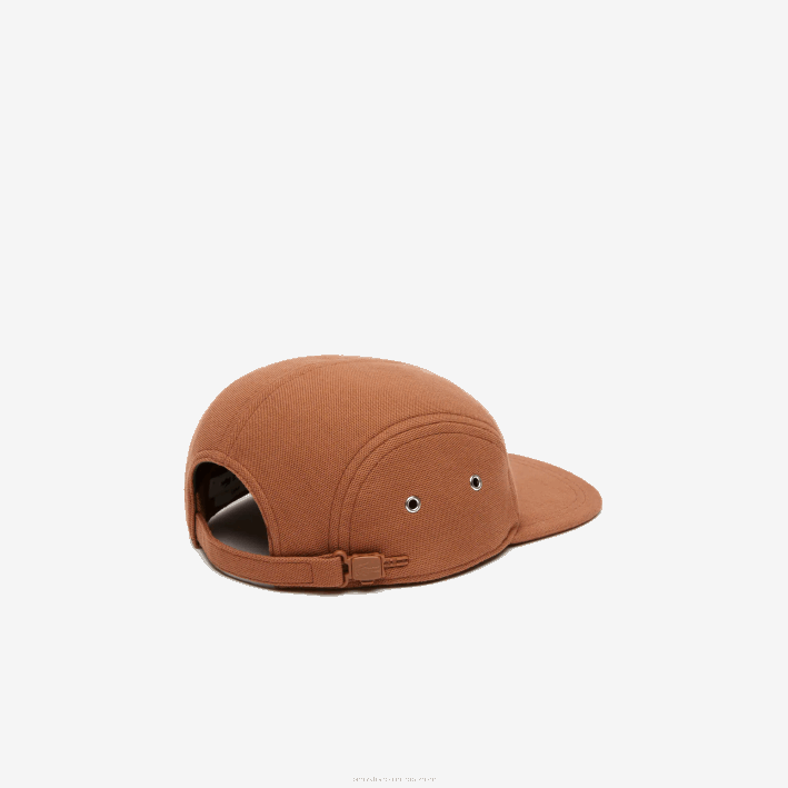 hombres Lacoste 6F242152 lfa marrón claro gorra girolle de algodón orgánico