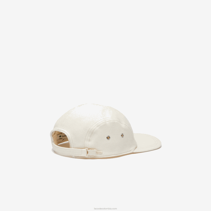 hombres Lacoste 6F242153 xfj blanco gorra girolle de algodón orgánico