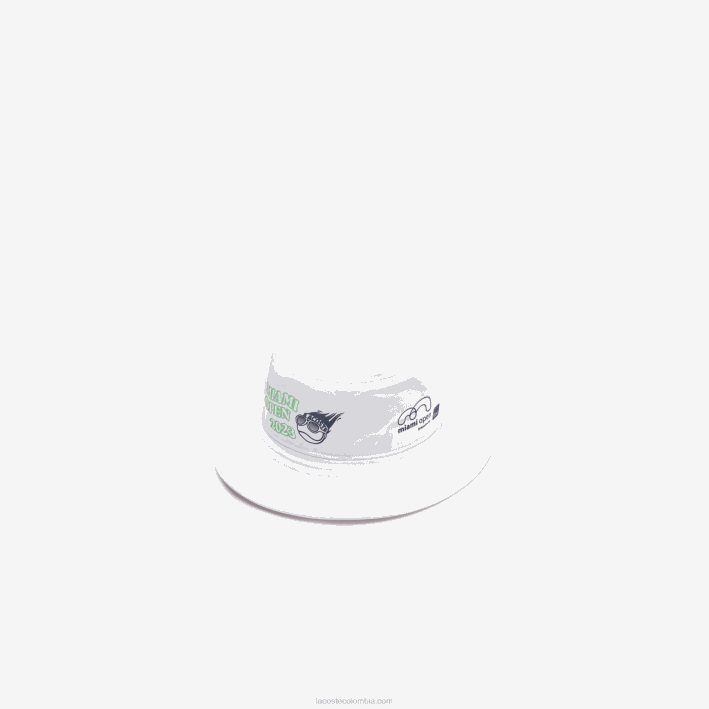 hombres Lacoste 6F242171 blanco 001 gorra sport miami edición abierta