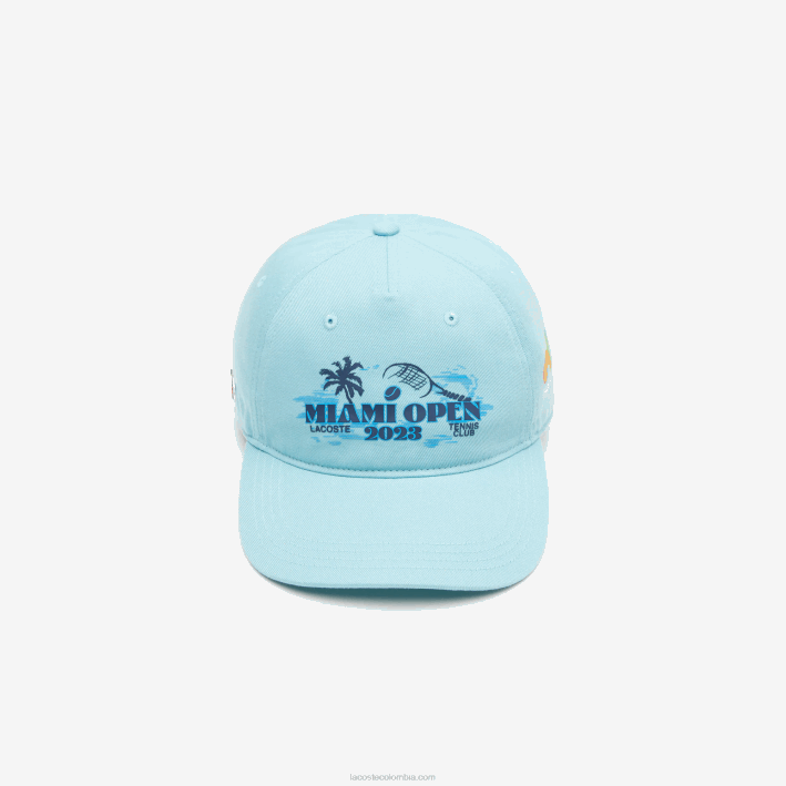 hombres Lacoste 6F242174 menta bvg gorra de sarga sport miami open edition