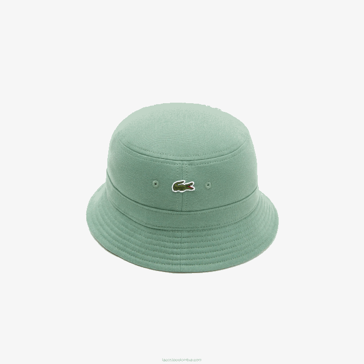 hombres Lacoste 6F242176 verde caqui kx5 sombrero de pescador de algodón orgánico hombres Lacoste 6F242176 verde caqui kx5 sombrero de pescador de algodón orgánico