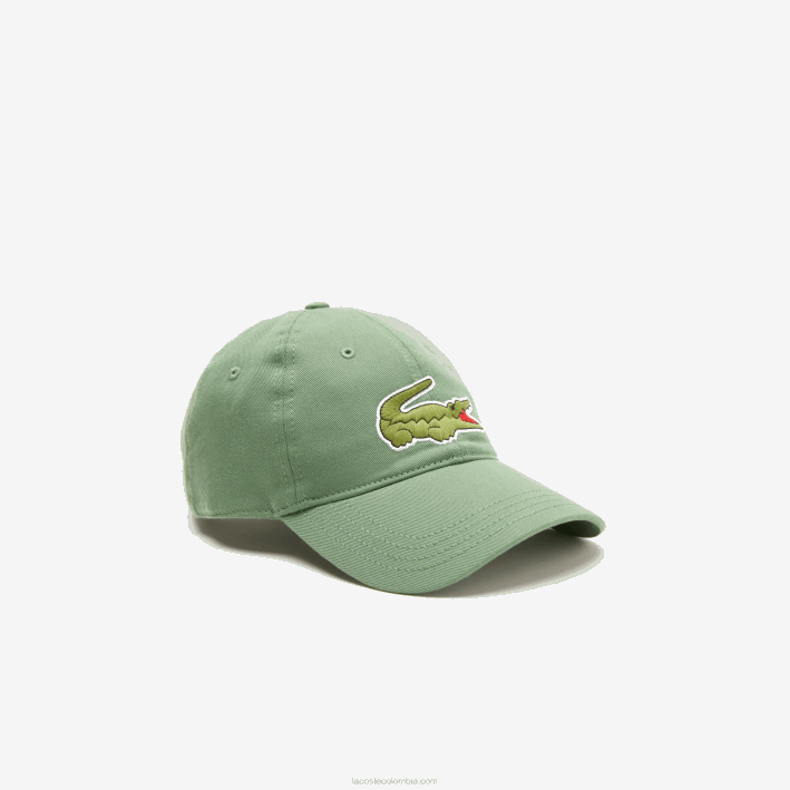 hombres Lacoste 6F242178 verde caqui kx5 gorra de sarga de algodón orgánico ajustable hombres Lacoste 6F242178 verde caqui kx5 gorra de sarga de algodón orgánico ajustable