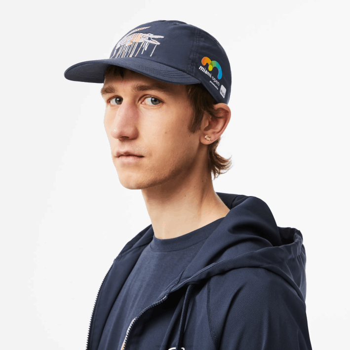 hombres Lacoste 6F242185 kxe azul gorra sport miami edición abierta hombres Lacoste 6F242185 kxe azul gorra sport miami edición abierta