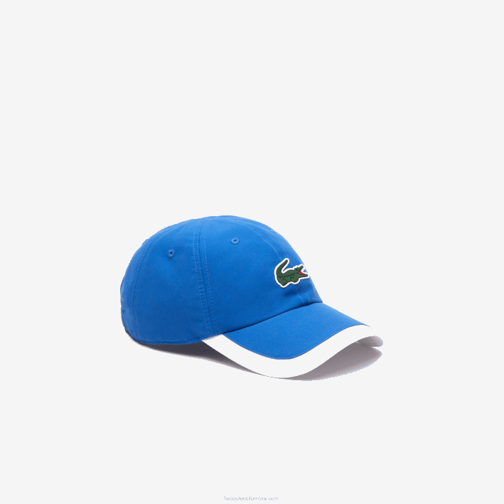 hombres Lacoste 6F242188 azul blanco ar6 gorra deportiva ligera con borde en contraste hombres Lacoste 6F242188 azul blanco ar6 gorra deportiva ligera con borde en contraste