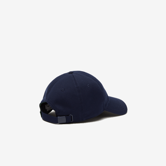 hombres Lacoste 6F242245 azul marino 166 gorra de sarga de algodón orgánico
