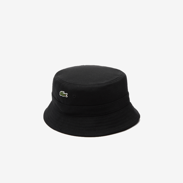 hombres Lacoste 6F242246 negro 031 sombrero de pescador de algodón orgánico