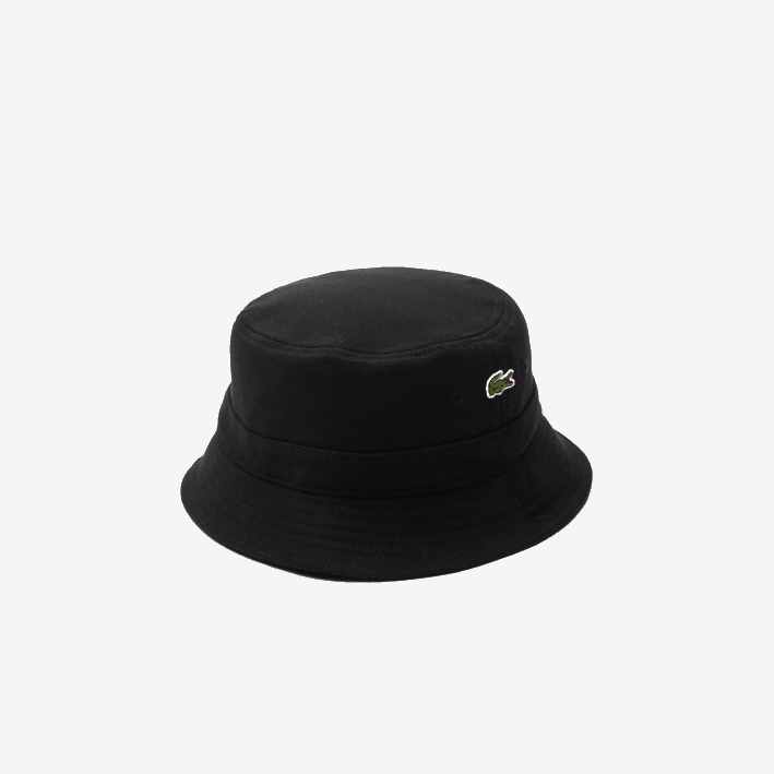 hombres Lacoste 6F242246 negro 031 sombrero de pescador de algodón orgánico