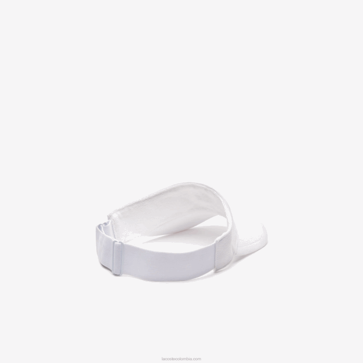 hombres Lacoste 6F242247 blanco 001 visera de tenis sport piqué y polar