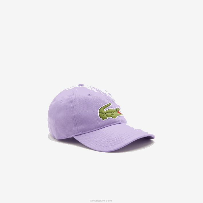hombres Lacoste 6F242255 púrpura gfu gorra de sarga de algodón orgánico ajustable