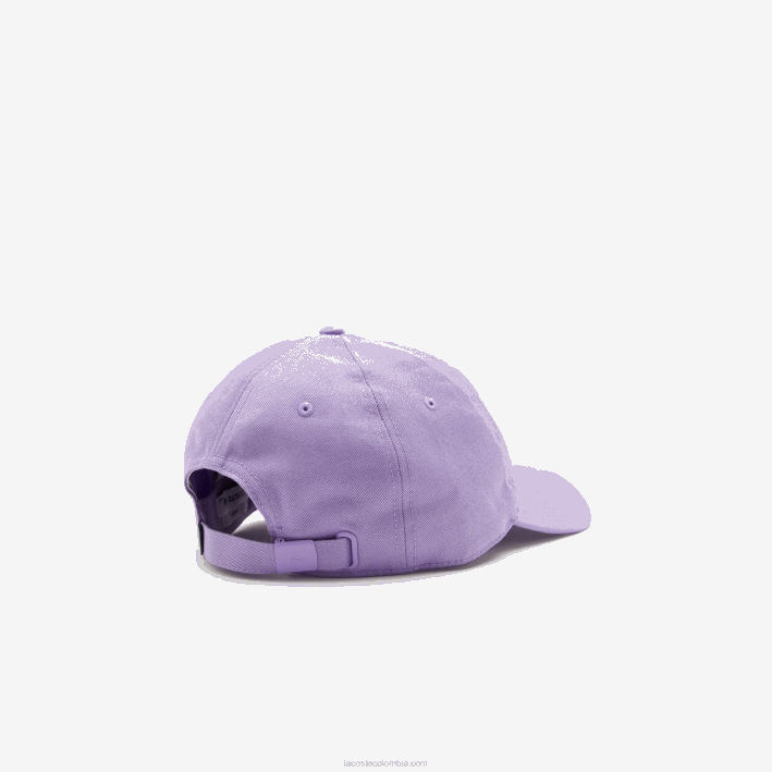 hombres Lacoste 6F242255 púrpura gfu gorra de sarga de algodón orgánico ajustable